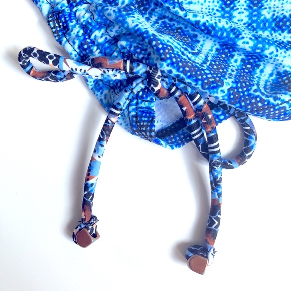 NEW CROFT & BARROW Tankini Swimsuit Top Blue Size6 - Picture 6 of 16